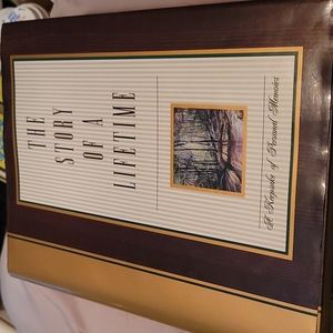 THE STORY OF A LIFETIME-A KEEPSAKE OF PERSONAL MEMOIRS- BEAUTIFUL HARDBACK
